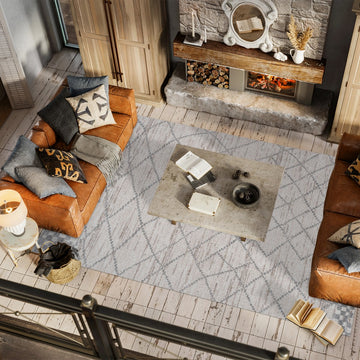 Asilah Moroccan Modern Diamond Area Rug